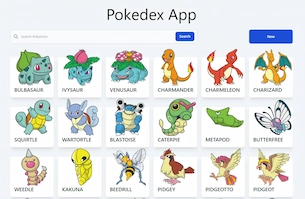 Captura del sitio Pokedex App