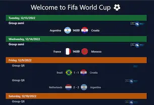 Captura del sitio Qatar Fifa World Cup